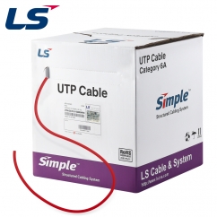 LS전선 CAT.6A Ultra Super Slim USS 케이블 300m (단선/레드) UTP-A-C6G-E1VL-M 4P RD